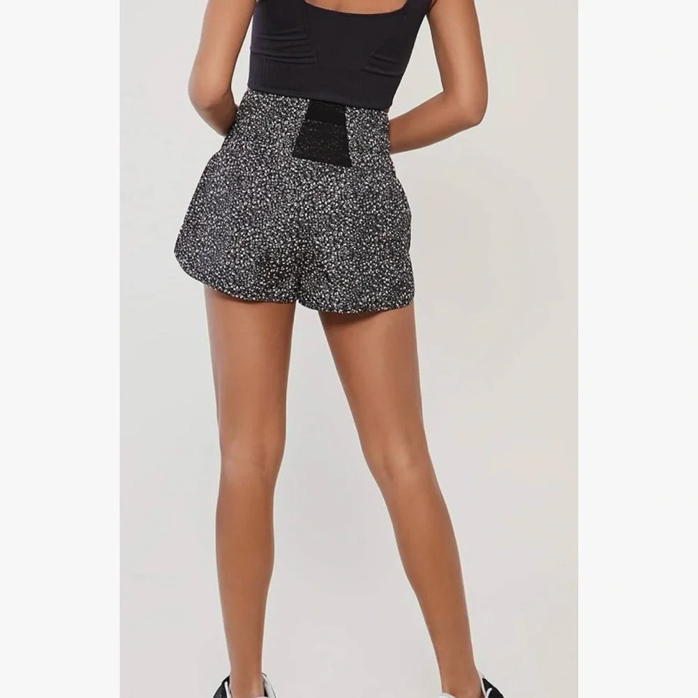 Free People Movement | High-Rise the Way Home Shorts | Black Chettah - Picture 3 of 10